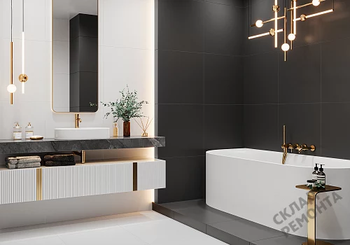 Фото Керамогранит матовый Alma Ceramica Твин GFU04WIN20R черный 600*600*9 – купить в Нижнем Новгороде: цена, описание, фото. Интернет-магазин 2